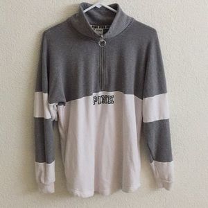 Victoria Secret Pink half zip sweatshirt
